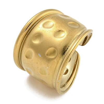 304 Stainless Steel Open Cuff Ring for Women