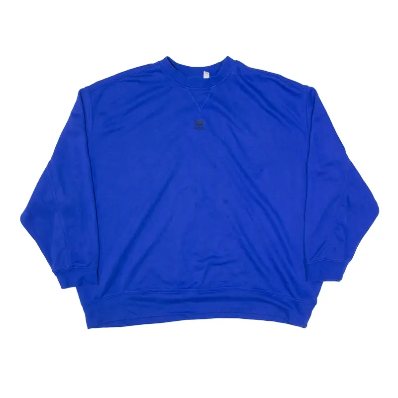ADIDAS Sweatshirt Blue Womens UK 22