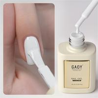 GAOY White Gel Nail Polish, 16ml Self-Leveling Gel Polish, UV Light Cure for Nail Art DIY Manicure at Home, 3111 Porcelain Wh...