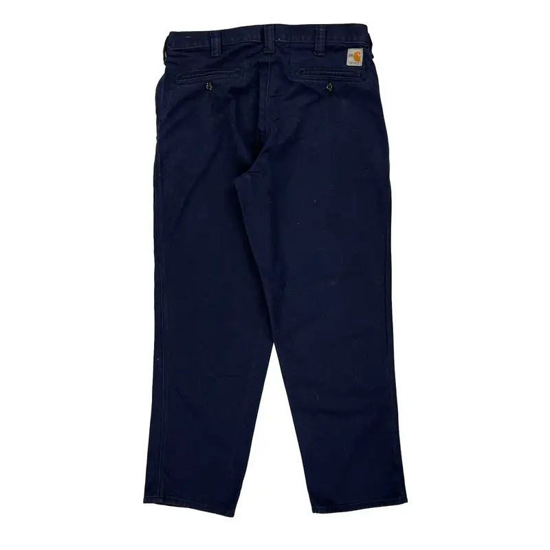 Carhartt Trousers - 34W 31L Navy Cotton Blend