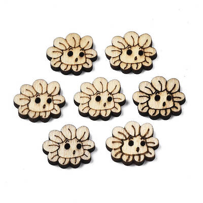 Laser Carved Buttons with 2-Hole