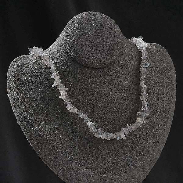 Natural Labradorite Chip Beaded Necklaces for Men Women