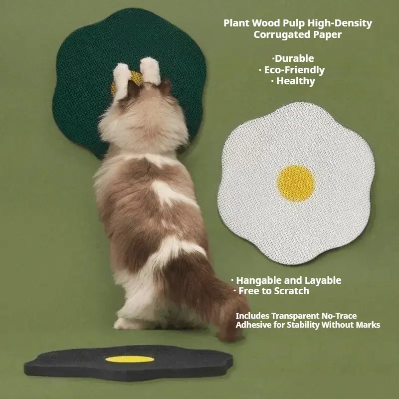 DopaminePetStyle Egg - Shaped Wall - Mounted Cat Scratcher#CatTok #PetDecor #ScratchHappyCats #EcoFriendlyPet #HomePetAccesso...