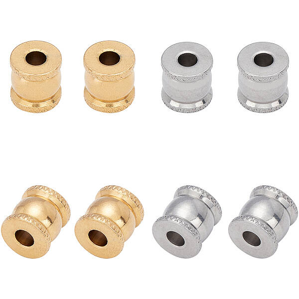 20Pcs 2 Colors 304 Stainless Steel Beads