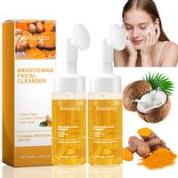 2pcs Turmeric Brightening Facial SkincareCleanser, Comfort Deep CleansingHydrating Facial Cleanser,  Oily Skin,Gir Shower Pro...