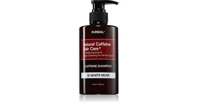 KUNDAL Caffeine Shampoo White Musk naturale anti-hair loss 500 ml