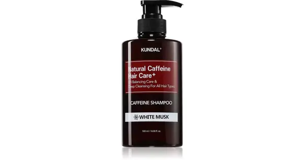 KUNDAL Caffeine Shampoo White Musk naturale anti-hair loss 500 ml