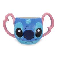 Disney Lilo & Stitch Experiment 626 Face 3D Sculpted Ceramic Mug | 16 Ounces
