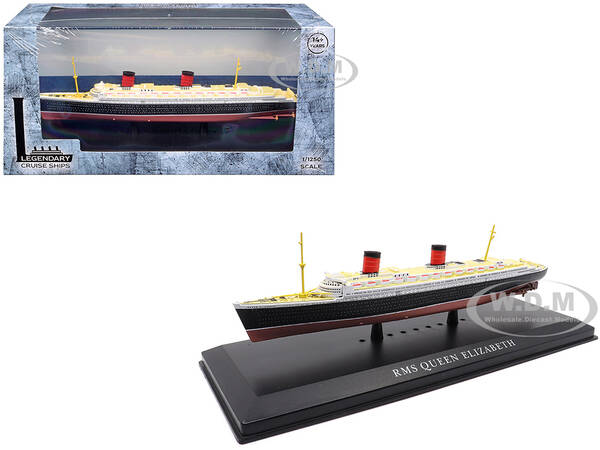 RMS Queen Elizabeth Passenger Ship 1/1250 Diecast Model by Legendary Cruise Ships