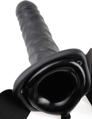 Fetish Fantasy Series 8 Inch Hollow Strap-on - Black