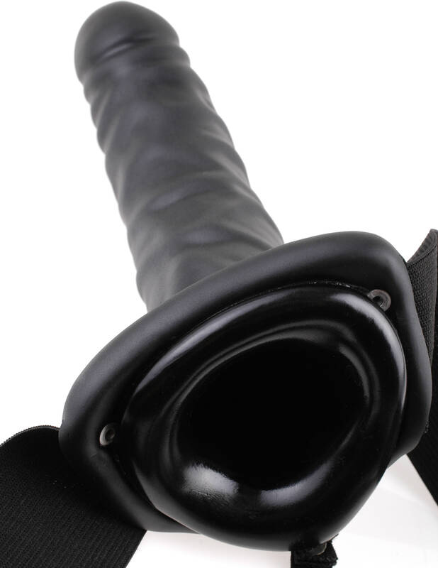 Fetish Fantasy Series 8 Inch Hollow Strap-on - Black