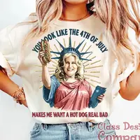 Comfort Colors You Look Like The 4th Of July Shirt – Funny Patriotic Meme Tee For Independence Day