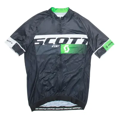 SCOTT Full Zip Cycling Mens Jersey Black XL