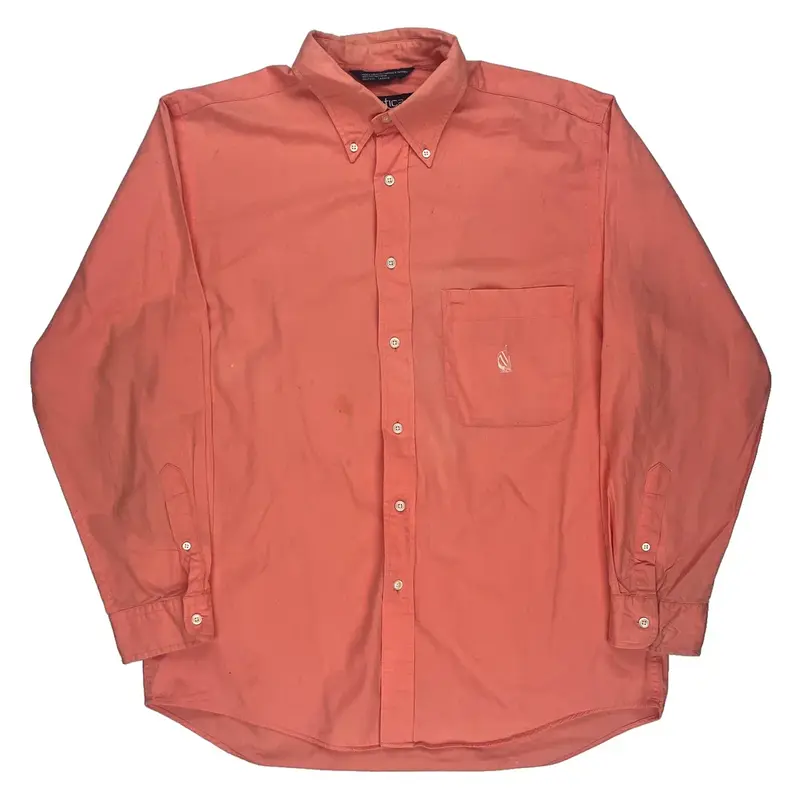 Nautica Shirt - Medium Orange Cotton