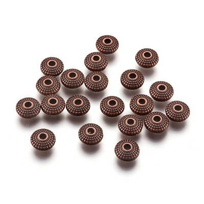 Tibetan Style Alloy Spacer Beads
