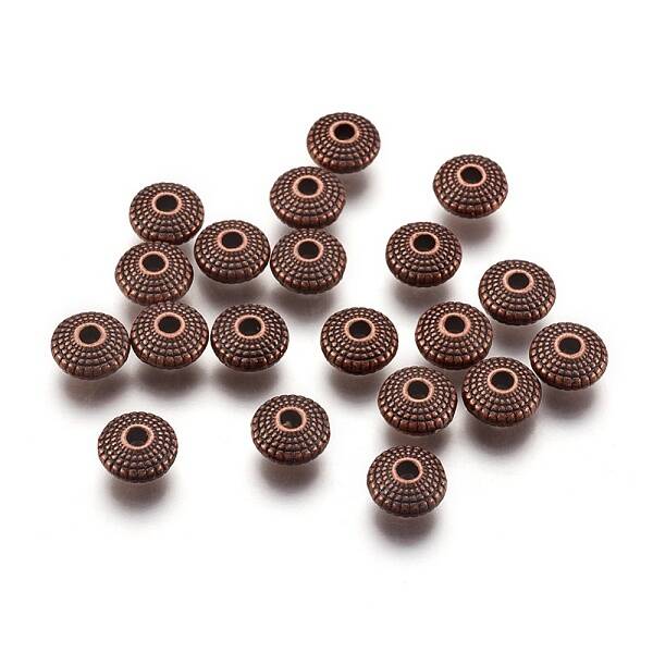 Tibetan Style Alloy Spacer Beads