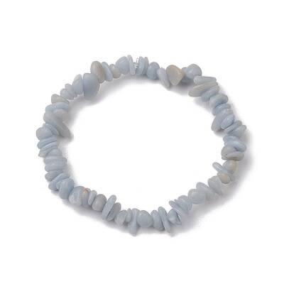 Natural Ang Chip Beaded Stretch Bracelets