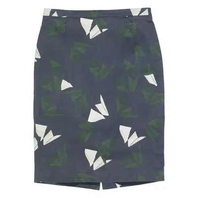 JIGSAW Womens Pencil Skirt Grey Short Crazy Pattern S