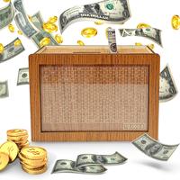 10000 Wooden Money Saving Challenge Box, Cash Vault Bank for Adults Kids, Piggy Bank with Money Target and Numbers, Savings G...