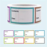 Food Safety Date Sticker, 200pcs/roll Freezer Storage Food Date Label Sticker, Colorful Blank Marker Sealing  Stickers  for B...
