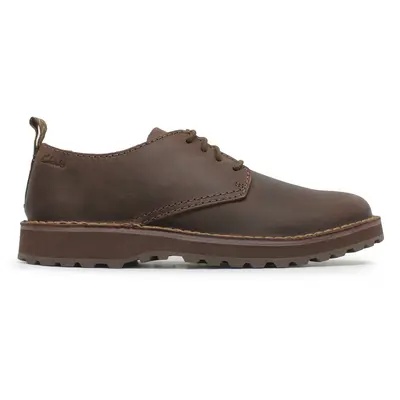 Clarks Solsbury Lace Leather Men's Comfort Shoes - Dark Brown - Size:US 11 Men