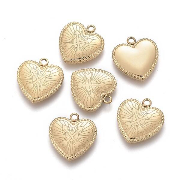 Valentine's Day Ion Plating(IP) 304 Stainless Steel Pendants