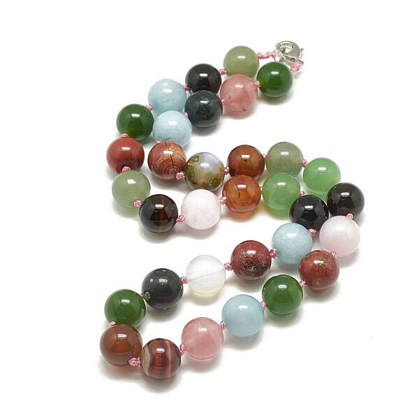 Natural/Synthetic Gemstone Beaded Necklaces