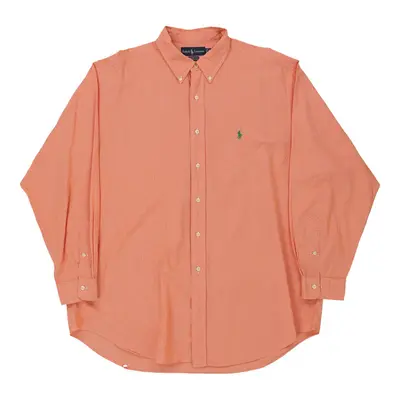 Yarmouth Ralph Lauren Checked Shirt - XL Orange Cotton