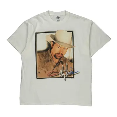 Toby Keith Angry American 2002 Delta Band T-Shirt - XL White Cotton