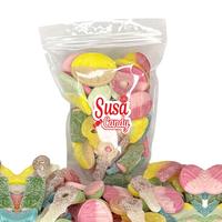 Bubs & Swedish Candy Sweet/Sour Vegan Gummies Mix 1 lb Bag