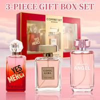 3-Piece Set，Women's Eau De Parfuma Spray Gift Box, Long Lasting Fragrance, 3 Different Flavor, Perfect for Holiday Gifts, D...
