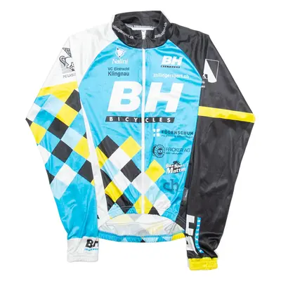 ZOLLINGER Cycling Full Zip Mens Jersey Blue Long Sleeve S