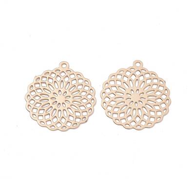 Brass Filigree Pendants