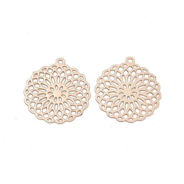 Brass Filigree Pendants
