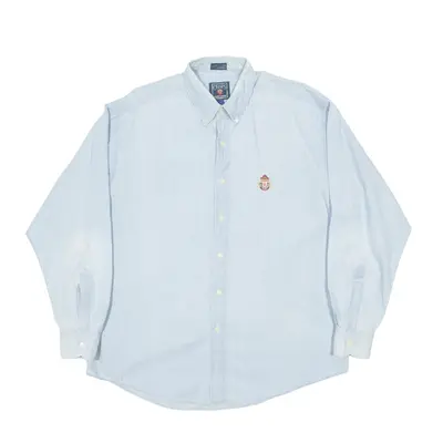 CHAPS RALPH LAUREN Formal Shirt Blue 90s Long Sleeve Mens L
