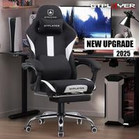 GTPLAYER Office Gaming Chair, with Pocket Spring Cushion and Memory Foam Lumbar Pillow, Desk Chair Reclining, Mesh Swivel Rol...