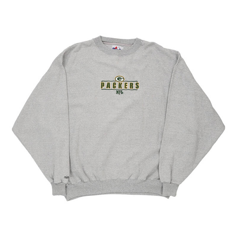 Green Bay Packers Majestic NFL Sweatshirt - 3XL Grey Cotton Blend