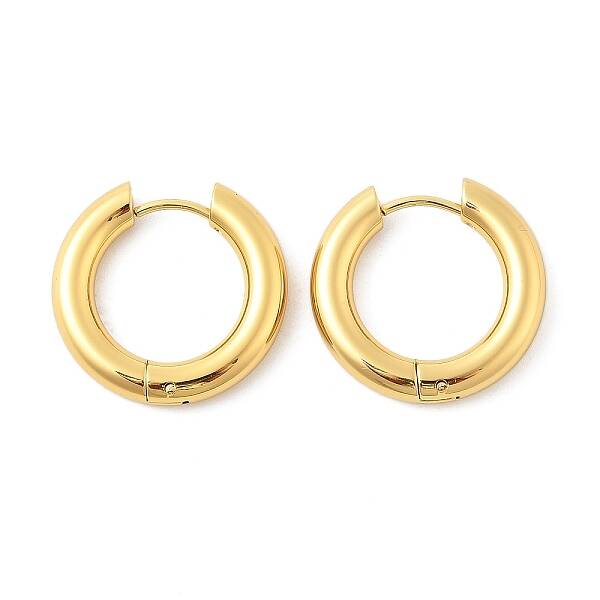 202 Stainless Steel Huggie Hoop Earrings