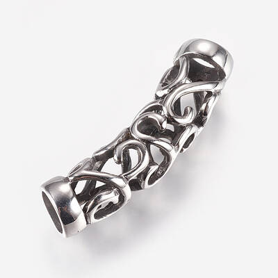 304 Stainless Steel Hollow Tube Beads