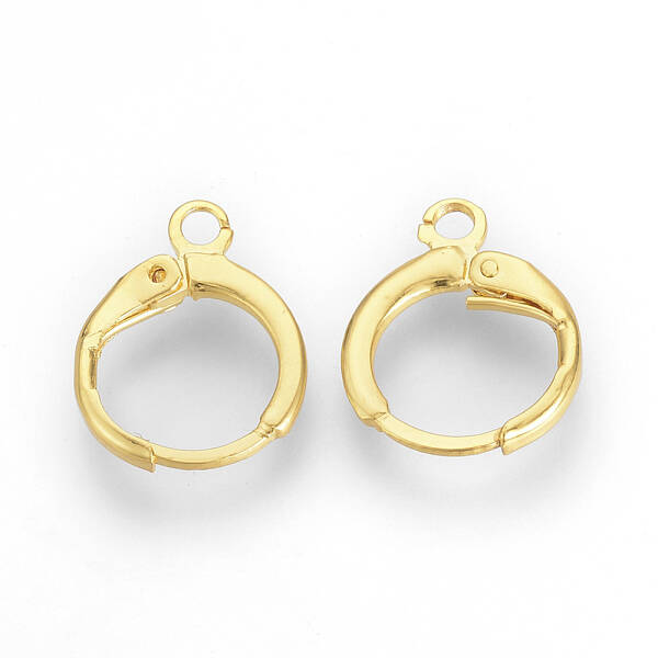 Brass Huggie Hoop Earring Findings