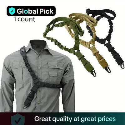 Tactical Single Point Rifle Sling, 1 Count Rifle Rope Strap with Metal Buckle, Outdoor Hunting Accessories, Outdoor Recreatio...
