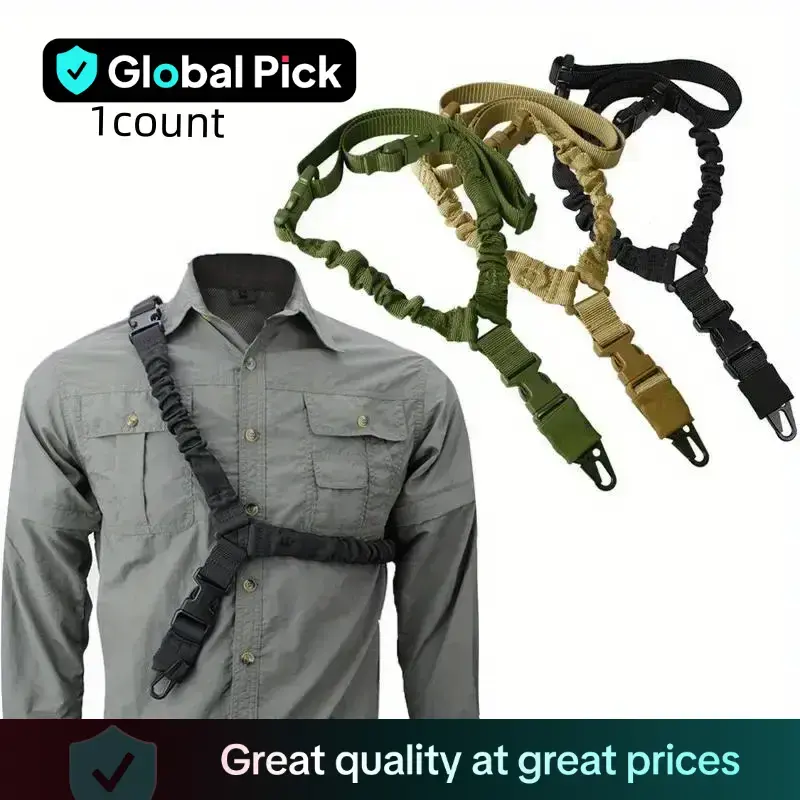 Tactical Single Point Rifle Sling, 1 Count Rifle Rope Strap with Metal Buckle, Outdoor Hunting Accessories, Outdoor Recreatio...