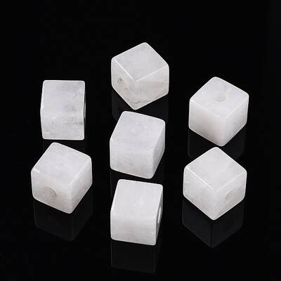 Natural Quartz Crystal European Beads