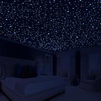 Starry Sky Pattern Luminous Ceiling Sticker, 202pcs/set 3D Glow in The Dark Ceiling Sticker, Decorative Wall Sticker for Home...