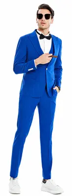 Tazio Men's Skinny Fit Pinstripe Suit 3 Piece Set Stylish Professional Look