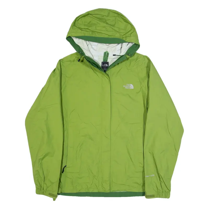 THE NORTH FACE Womens Rain Jacket Green Hooded S