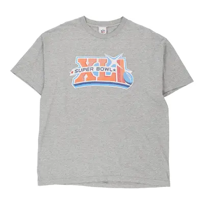 Super Bowl XLI Nfl T-Shirt - XL Grey Cotton