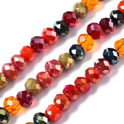 Electroplate Glass Beads Strands