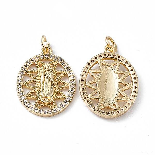 Brass Clear Cubic Zirconia Pendants