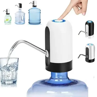 Rechargeable Electric Water Bottle Pump, 1 Count Portable Electric Water Dispenser, Wireless Smart Switch Water Pump, Suitabl...